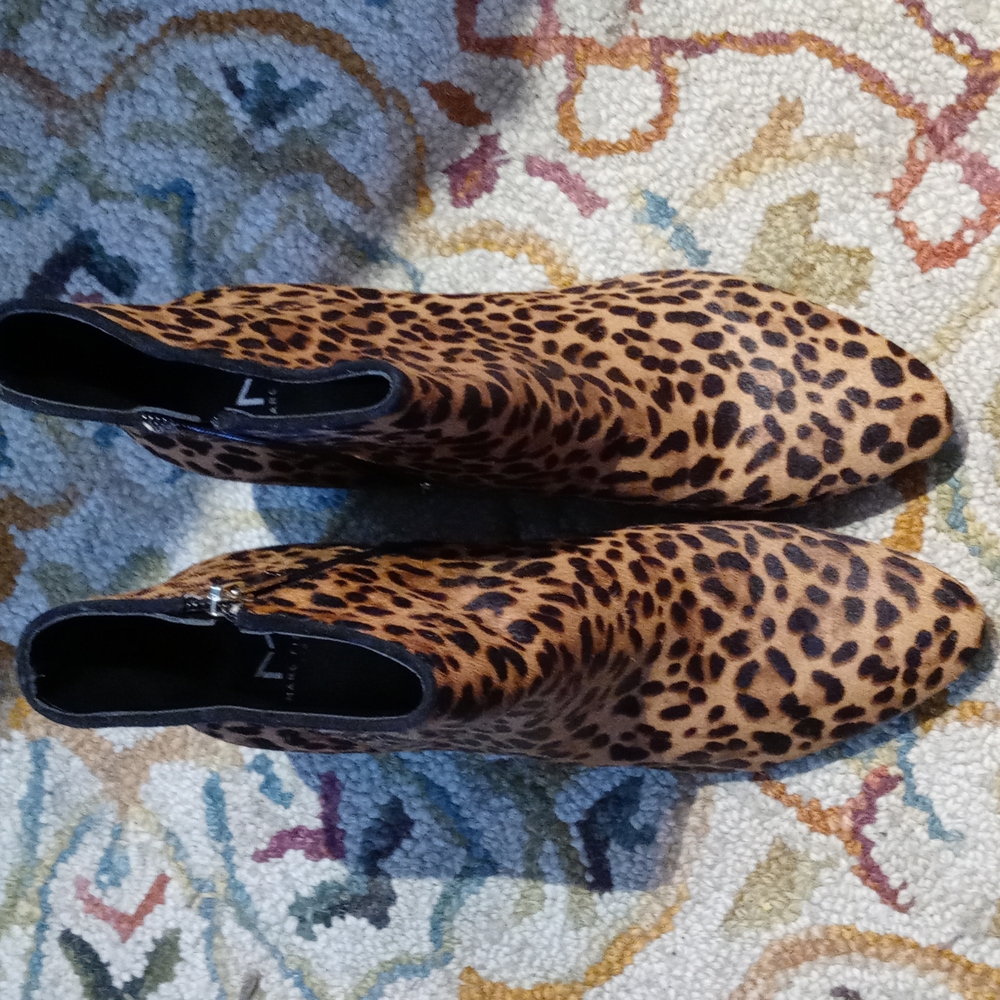 Marc Fisher Ltd Cheetah Print Booties - image 1